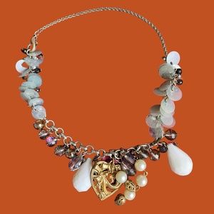 Handmade Upcycled Charm Choker Necklace